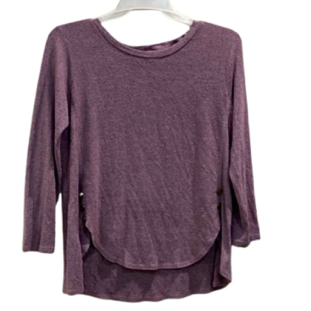Stitch & Knot Side Button Mauve Shirt M